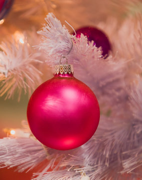Pink Ball Christmas Tree Ornament