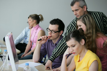 Etudiants en formation commerciale