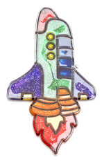 painting toy airplane