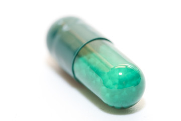 Pills on a white background