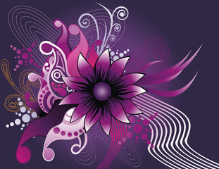 flower vector composition