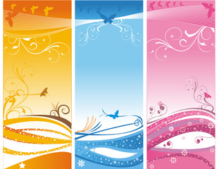 Flower vector composition