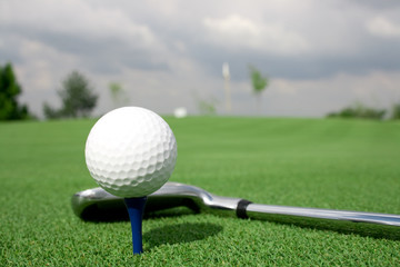 golf ball and Club view shade