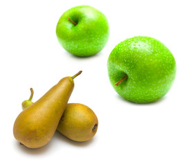 green apples and pears
