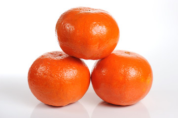 Three tangerines