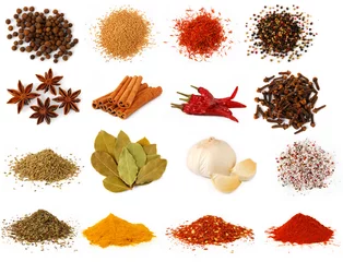 Wall murals Aromatic Herbs and spices collection