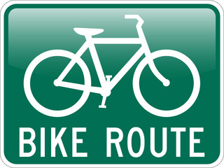 Bike Route with glossy effect