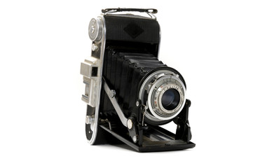 Old folding camera