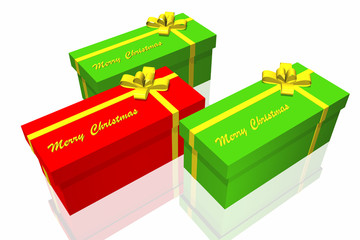 gift box isolated on the white background