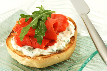Bagel mit Lachs [1]