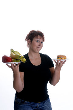 Fast Food oder gesunde Ern&auml;hrung