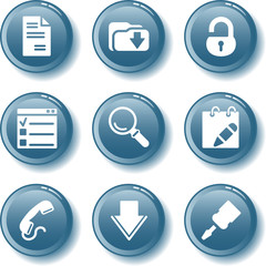 Blue button set 08