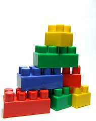 Fototapeta premium Color blocks tower