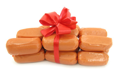 Small hot dog sausages