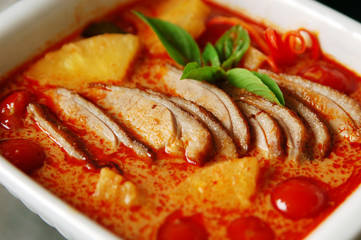 Red duck curry