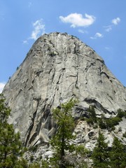 Large Rock Formation in Yosemite National Park, California