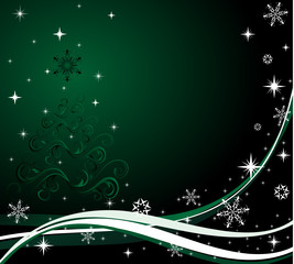 green winter background