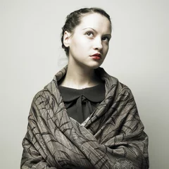 Plexiglas foto achterwand Young attractive lady © Egor Mayer