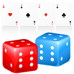 Glücksspiele - Karten und Würfel
