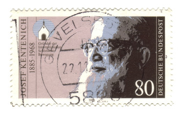 Old canceled german stamp