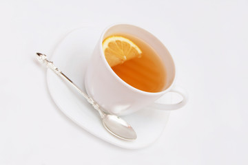 Tea with lemon.