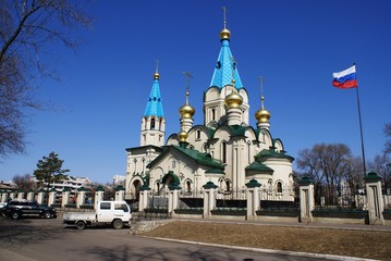 Fototapeta na wymiar Russian church