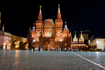 Fototapeta premium historical museum at night