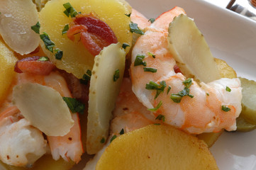 Gamberi con le patate - Secondi di pesce - Trentino Alto A.