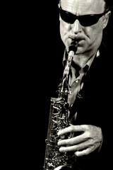 jazz saxophone player
