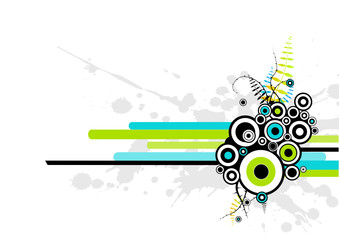 Fototapeta premium abstract illustration with circles.