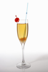 Cocktail with champagne