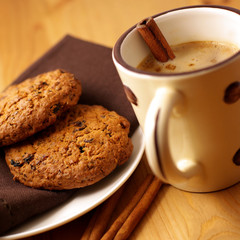 Coffee with Milk and Cinnamon