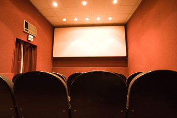 empty small cinema auditorium