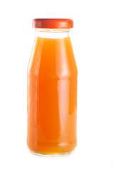 A bottle of peach juice