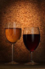 White and red wine