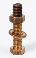 Bolt, nut and collar