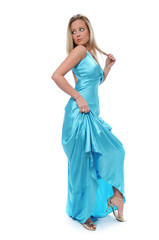 Beautiful blond teen model