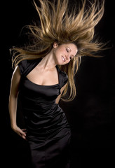 Naklejka premium woman dancing