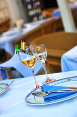 Glass of white wine