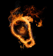 symbole enflammé