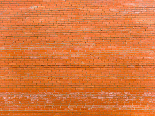 Laying of a wall from a brick