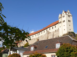 Fototapeta na wymiar Wettiner Schloss in Wettin (Sachsen-Anhalt)