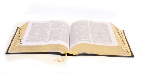 Open book isolated on white