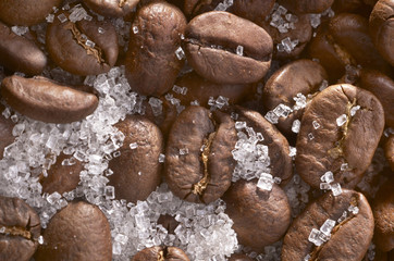 Coffee Grains with Sugar