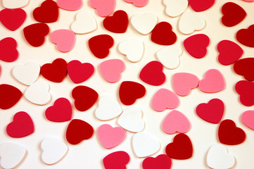 Valentine heart shapes