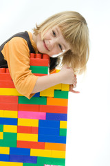 playing with blocks