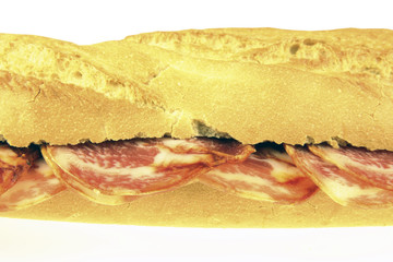 Iberian sausage sandwich