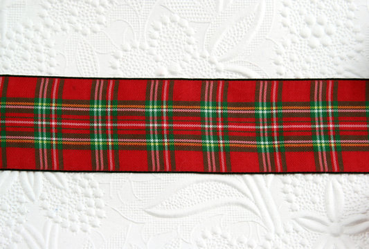 Red Plaid Ribbon