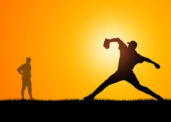 Obraz na płótnie Canvas Baseball player training