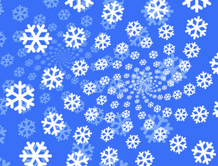 Snowflakes background.